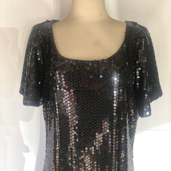 Torrid Black Sequins Dress Size 2 - Picture 3 of 7